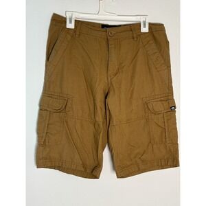 Ecko Unltd Mens Brown Ripstop Cargo Shorts Size 30 Utility Casual Outdoors